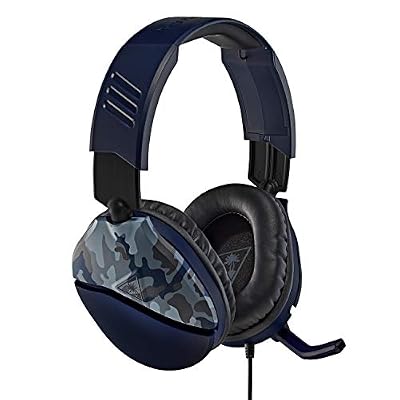 Turtle Beach Recon 70 Camo Casque Gaming pour PS4/Xbox One/Nintendo Switch/PC Bleu