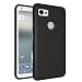 Produktbild Google Pixel XL 2 Hülle, CaseFirst Stoßfest TPU + PC Hybrid Handyhülle Ultra Leichtgewicht Case Dünn Schutzhülle Kratzfest Hülle mit Drehbarer Halterung Kickstand (Schwarz)