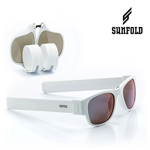 Sunfold Eternal Sunshine Gafas de Sol Enrollables, Hombre, Blanco, Talla Única