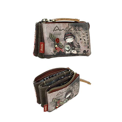 Monedero Triple Anekke Egypt ( 11x7x 2,5 cm)