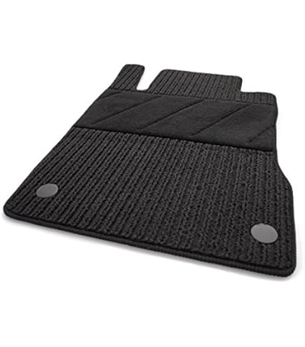 moto-MOLTICO Fußmatten Auto - Velours Autoteppiche passend für Mercedes-Benz E-Klasse W211 (2002-2009) - 4-teiliges Set - Schwarze Automatten mit Schwarzen Ziernähten