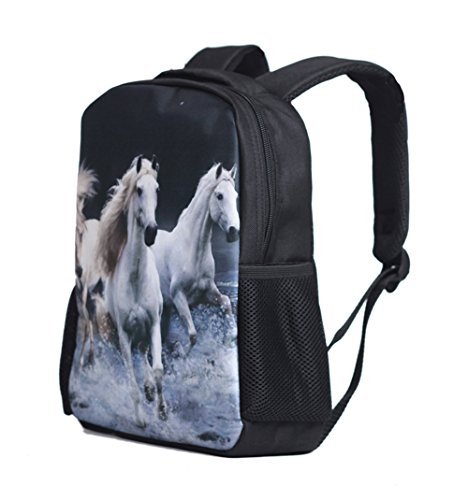 Moolecole Daypack Cheval 3D Pour Enfants Sac à Dos Sac à Dos Tout-petit Sac Garçons Filles De L'école Maternelle Pour Les Enfants