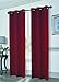 Produktbild Dainty Home Antik Satin Blackout Tülle Fenster Panel Paar 193 x 213,4 cm Wein