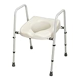 NRS Healthcare N36974 Mowbray Toilet Seat and Frame Lite - Width Adjustable - Ready Assembled (Eligible for VAT Relief in The UK)