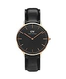 DANIEL WELLINGTON - Damenuhr 36 mm DANIEL WELLINGTON CLASSIC BLACK SHEFFIELD ROSE GOLD DW00100139