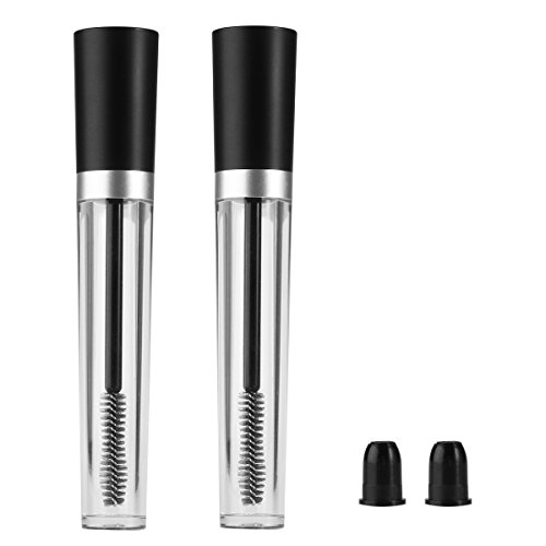 Frcolor 2pcs 8ml leer Wimpern Tube Mascara Tube Fläschchen Flasche, DIY-Container Mascara Pinsel Wimpern Zauberstab