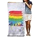 Produktbild ewtretr Bath Towel LGBT Gay Pride Soft Beach Towel Pool Towel 30x50 Lightweight for Beach Gym Yoga