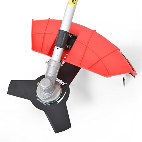 HECHT Elektro-Motorsense 1445 Rasen-Trimmer Freischneider (1400 Watt, inkl. Fadenspule, 3-Zahnmesser und Tragegurt) - 6