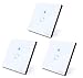 Produktbild komforthaus 3-er Set Sonoff Glas Touch WiFi Lichtschalter LED Light Switch WiFi Smart Home für Alexa Google Assistant, deutsche Anleitung