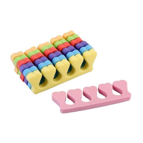 Gleader 7pcs Colorful Nail Art Finger Toe Soft Foam Separator Manicure Pedicure Tool