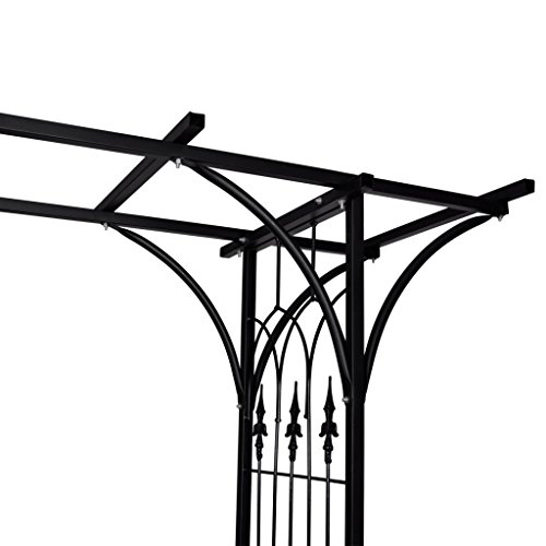 vidaXL DESIGN Rosenbogen Torbogen Rankhilfe Rankgitter Metall für Kletterpflanze 40778 - 3