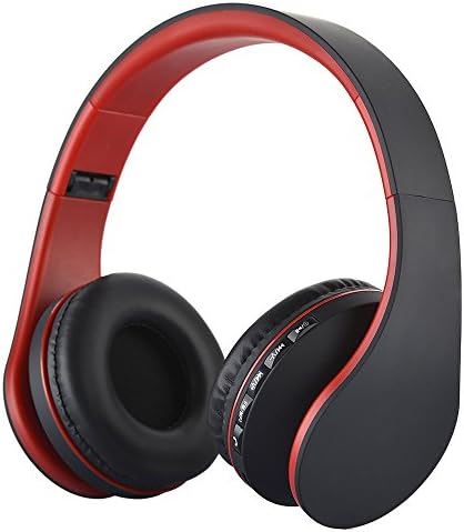 FeBite Bluetooth Headphone Wireless, Noise Cancelling Foldable Earphone Over Ear Stereo Headset Hands-Free Calling with 3.5mm Audio Cable for iPhone 7/7Plus/6S/6 Plus, iPad Air/Mini, iPod Touch, Tablets, Laptop, Notebook