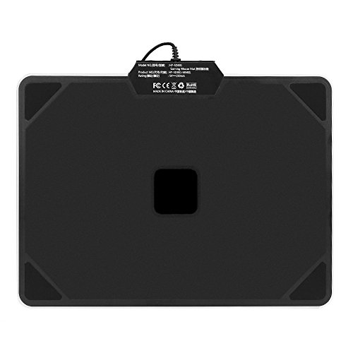 ACGAM P09 RGB Alfombrilla Gaming Para Rat  n 350mm x 250mm x 0 36mm iluminaci  n RGB Para Gaming Color Negro