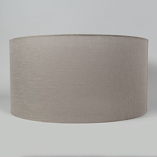 QAZQA Modern Polyester Lampenschirm 50/50/25 Zylinder taupe , Rund gerade Schirm Pendelleuchte, Schirm Stehleuchte, - 7
