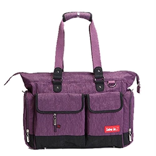 Designer Baby Lightweight Changing Bag Set 5PCS Diaper Bag, 8 Colours (Purple)