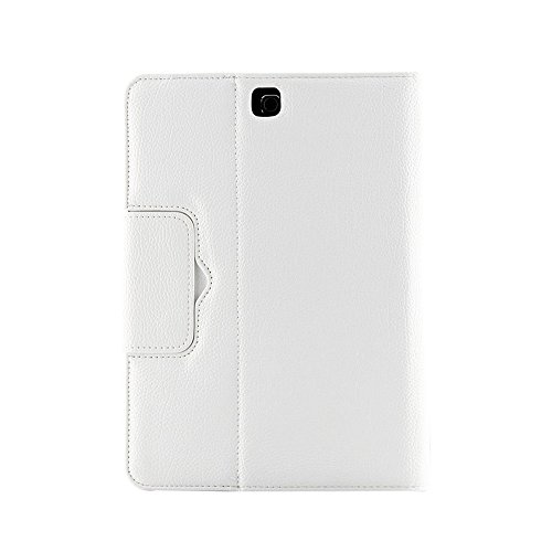 KVAGO Samsung Tab S2 9.7 Tastatur mit Hülle Abnehmbare Wireless Bluetooth QWERTY Tastatur Stilvolle PU Leder Flip Cover Stand Up Schutzhülle mit Tastatur für Samsung Galaxy Tab S2 SM-T815 SM-T810 + Displayschutzfolie + Eingabestift—Weiß - 8