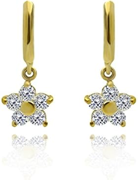 Kleine Schätze - Ohrringe/Ohrstecker - Damen & Kinder - Gelbgold 14 Karat (585) - Zirkonia