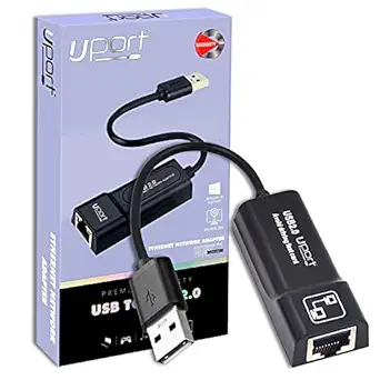 Storite USB to Ethernet Adapter, USB 2.0 to 10/100 mbps Ethernet Network Internet LAN RJ45 Adapter Replacement for Desktop Laptop - Black