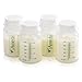Ameda 4 Pack Breast Milk Storage Bottles, 4 Ounce