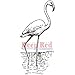 Produktbild Deep Red Cling Stamp Flamingo