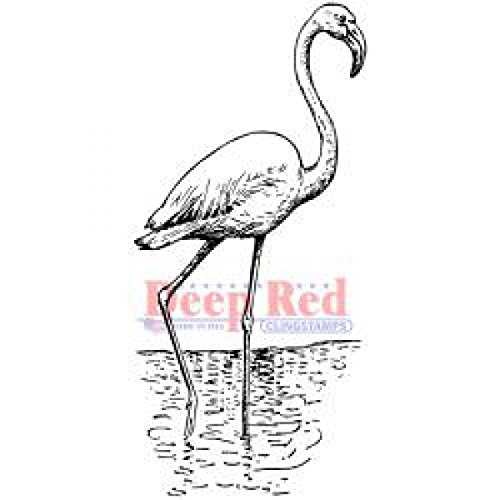 Preisvergleich Produktbild Deep Red Cling Stamp Flamingo