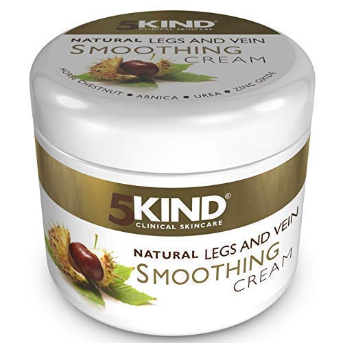 Varicose Vein Tired Legs- Soothing and Smoothing Natural Cream by 5kind- Spider Veins- 200ml