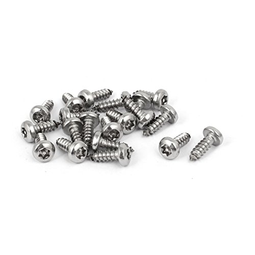Preisvergleich Produktbild sourcing map 20pcs 4.2mmx13mm 304 Edelstahl Pfanne Sternkopf selbstschneidende Schraube