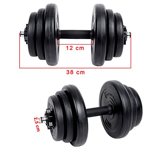 Songmics 2er Set Hanteln Kurzhanteln Hantelscheiben 20 kg, 30 kg, 40 kg - 5