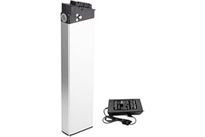 Seilylanka con Caricabatterie 36V 14Ah 10S4P Batteria e-Bike Li-Ion Bici Pieghevole Integrata Bicicletta elettrica 450x45x103x365mm