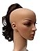 SWEET SHORT CURLY PONY TAIL HAIR EXTENSION, (CLAW GRIP) (04 Warm Chestnut Brown)