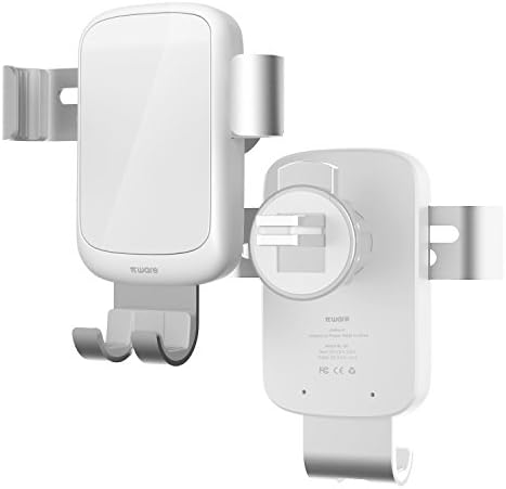 Piware One Hand Operation Wireless Car Mount Charger, Gravity Auto Lock, Fast Charging for iPhone X/8/8 Plus, Samsung Galaxy S9/S9 Plus/S8/S7, Note 8/5 &amp; Qi Enabled Devices