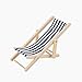 Produktbild Beito Newin Stern 1/12 faltbare Mini-blauer gestreifter Strand/Rasen / Liegestuhl für Puppenhaus Garten Zubehör