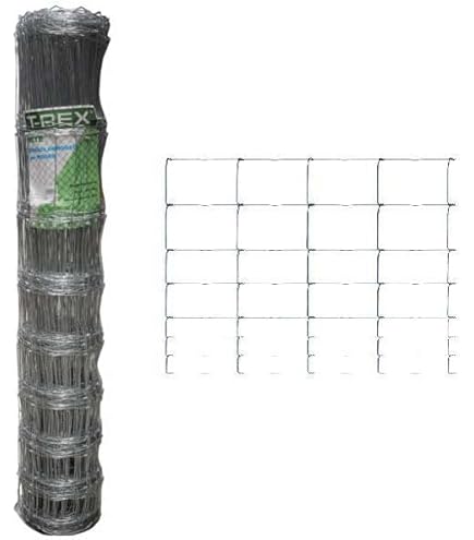 Set Recinzione Per Animali Selvatici: Rotolo 50m X 1,5m + 15 Pali A Z In Acciaio, Maglie Differenziate, Prodotto In UE - 4