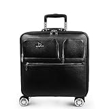 BAG Männer Echte Kuh Leder Trolley Koffer Vintage Machen beschäftigt Boarding Cabin Gepäck mit Rad,A20inches