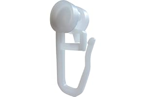 rewagi® 100 Faltenlegrollen für Gardinenschienen, Ø 7 mm, 28 mm Länge, 4 mm Laufnut, Kunststoff, Weiß