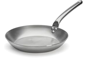 De Buyer - Poêle en tôle blanche d'acier CARBONE PLUS - Diamètre 28 cm -