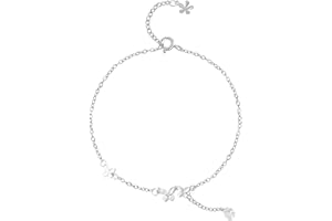 CHEREDA 925 Silver Anklet Double-deck Foot Chain Anklets For Women Beach Casual Jewelry Accessories