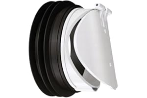 MD Technic Clapet anti-retour pour WC DN 110 mm - Convient pour montage vertical et horizontal