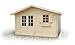 Produktbild Gartenhaus PO10 - 34 mm Blockbohlenhaus, Grundfläche: 11,90 m², Satteldach