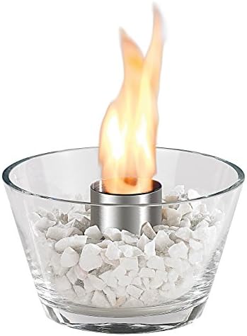 Carlo Milano Fire Glass Bowl: Marrakesh Glass Fire Bowl for Bio-Ethanol (Glass Fire Bowl)