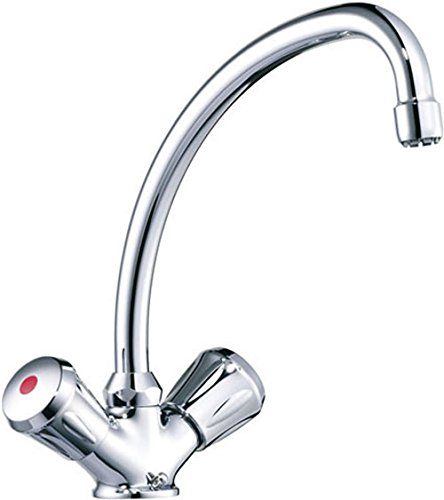 Ideal Standard Spültisch-Niederdruck-Mischbatterie mit flexiblen Anschlussschläuchen, verchromt, B2164AA