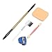 Ladies Sponge Eyeshadow Brush Lash Comb Eyebrow Pencil Cosmetic Makeup Tool Set