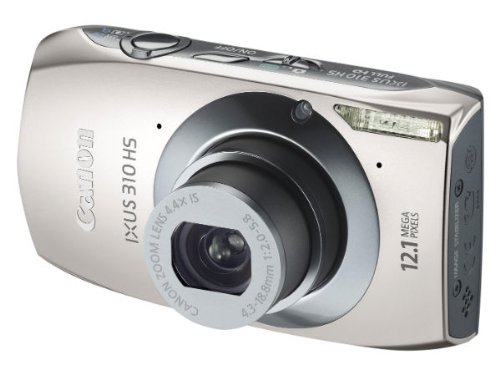 Canon IXUS 310 HS Digitalkamera (12 Megapixel, 4-fach opt. Zoom, 8,3 cm (3,2 Zoll) Display, Full HD, bildstabilisiert) silber Canon IXUS 310 HS Digitalkamera (12 Megapixel, 4-fach opt. Zoom, 8,3 cm (3,2 Zoll) Display, Full HD, bildstabilisiert) silber