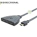 Produktbild VeLLBox HDMI Bidirektionale Switcher 3x1 mit Pigtail, HDMI Switcher Splitter 3 in 1 heraus, 3-Port-Switcher Pigtail Typ, Unterstützung Auflösung bis 4Kx2K, Grau