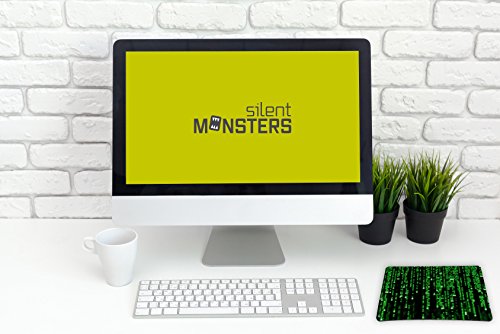 Silent Monsters Mauspad Größe L (35 x 26 cm), Design: matrix