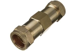 LP SUPPLIES 15mm Brass Compression Repair Coupling