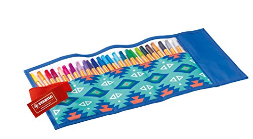 Stabilo point 88 Festival Spirit Fineliner (mit 25 verschiedenen Farben) 25er Rollerset blau/türkis - 2