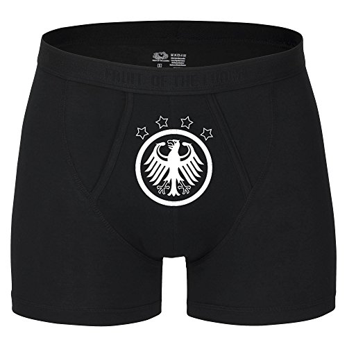 Boxer Short Deutschland Retro schwarz Germany, Größe:M