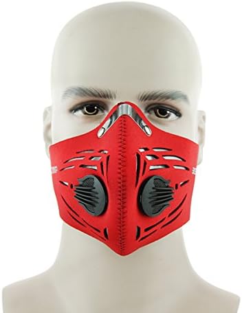 City Anti Pollution Dust Mask With Activated Carbon Air Filter &amp; Adjustable Strap for Outdoor Cycling Running (Design 3)