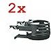 Produktbild HP PFEFFERKORN_bundle 2X GETRÄNKE DOSENHALTER AIRCOOLER Schwarz Clip-KLEMM DRINKHOLDER